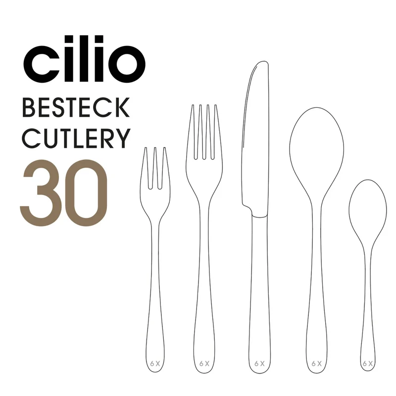 Cilio Besteck-Set ROMA 30-tlg.