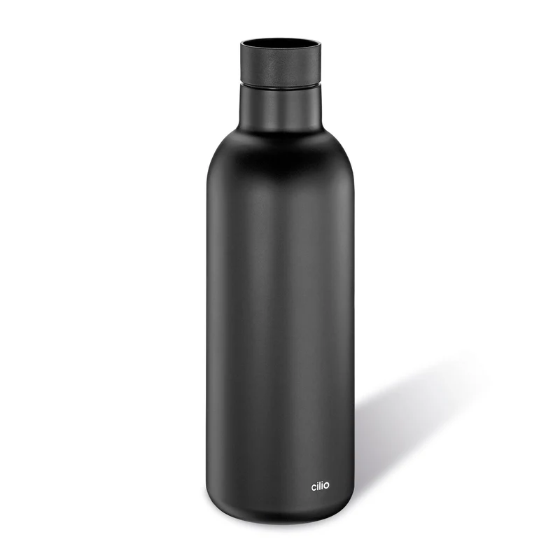 Cilio Isoliertrinkflasche DELUXE 650 ml schwarz matt