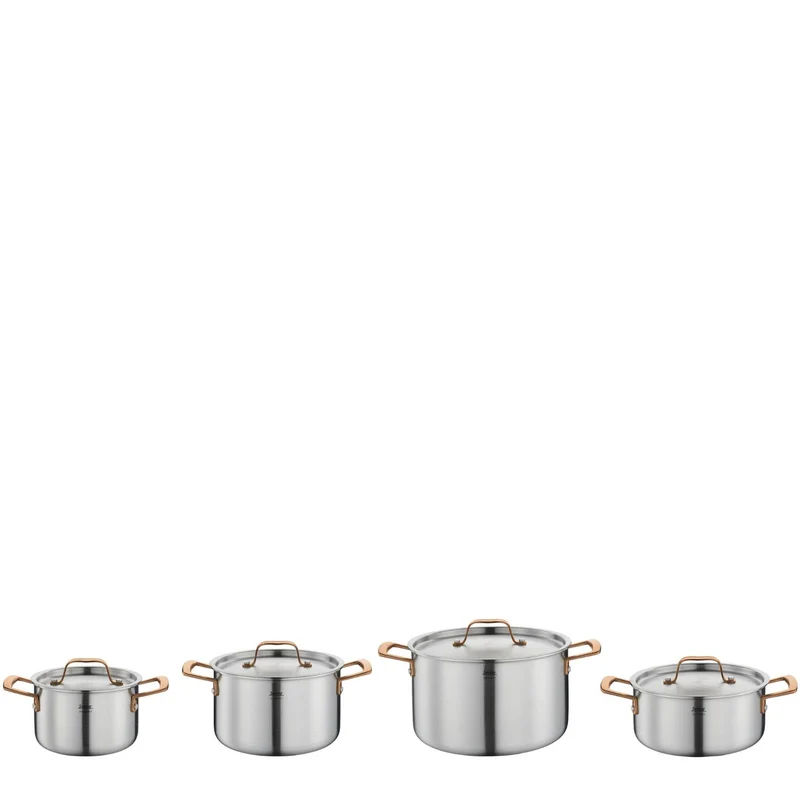 SPRING Topf-Set GOURMET 4-teilig roségold