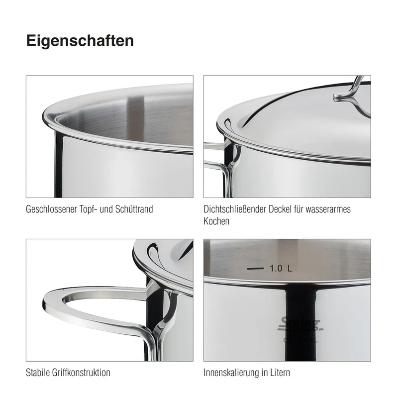 SPRING Topf-Set CRISTAL 4-teilig
