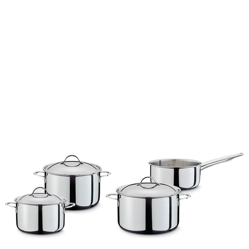 SPRING Topf-Set CRISTAL 4-teilig, mit Stielkasserolle