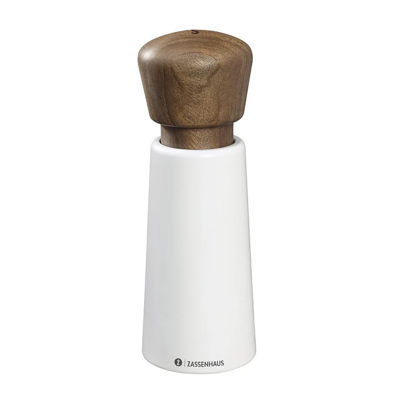 Zassenhaus Salzmühle NORDERNEY 18 cm weiß/Nussbaum