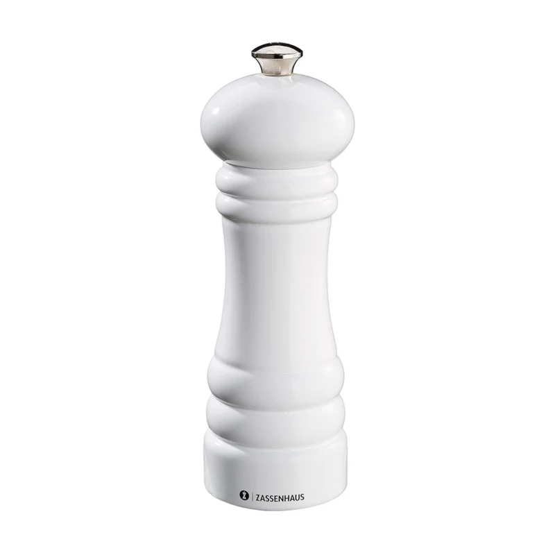 Zassenhaus Pfeffermühle BERLIN 18 cm weiß glänzend