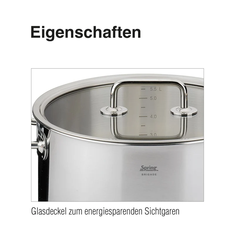 SPRING Glasdeckel BRIGADE BASIC 16 cm