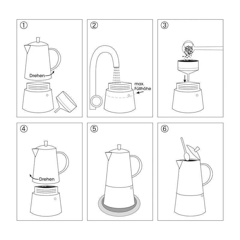 Cilio Espressokocher AIDA 4T