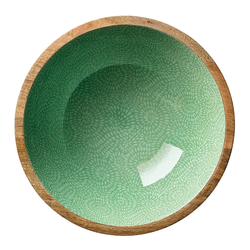 ZASSENHAUS Schüssel BRUSH GREEN, Mango, Ø 30 cm x 11,5 cm