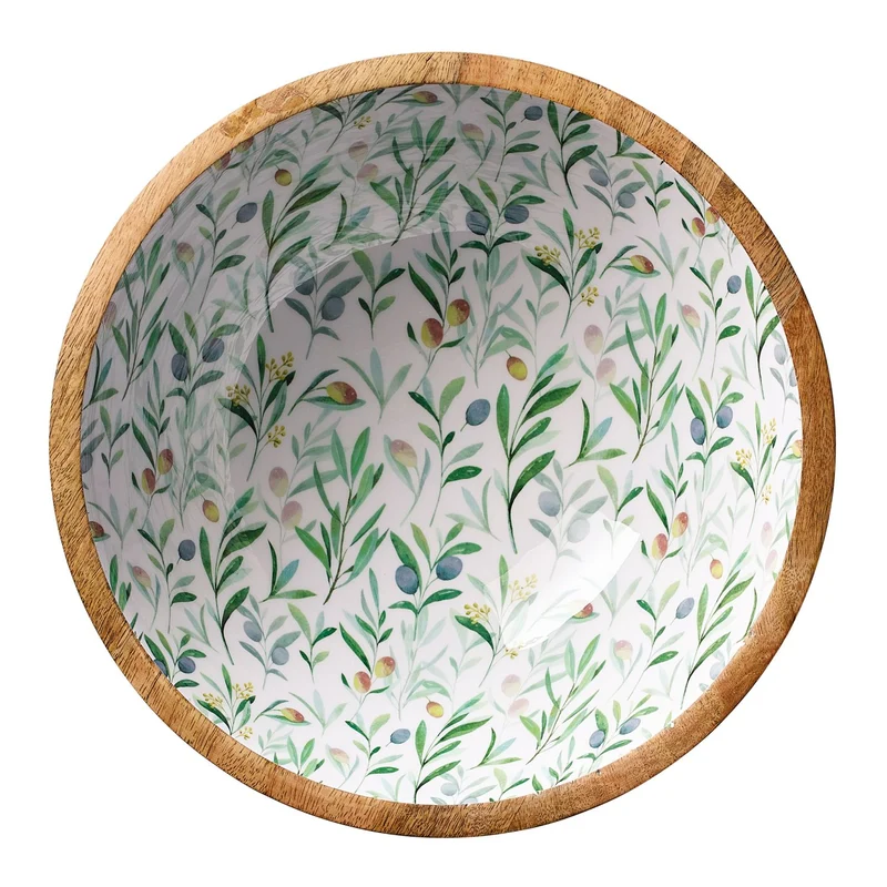 ZASSENHAUS Schüssel OLIVE, Mango, Ø 30 cm x 11,5 cm