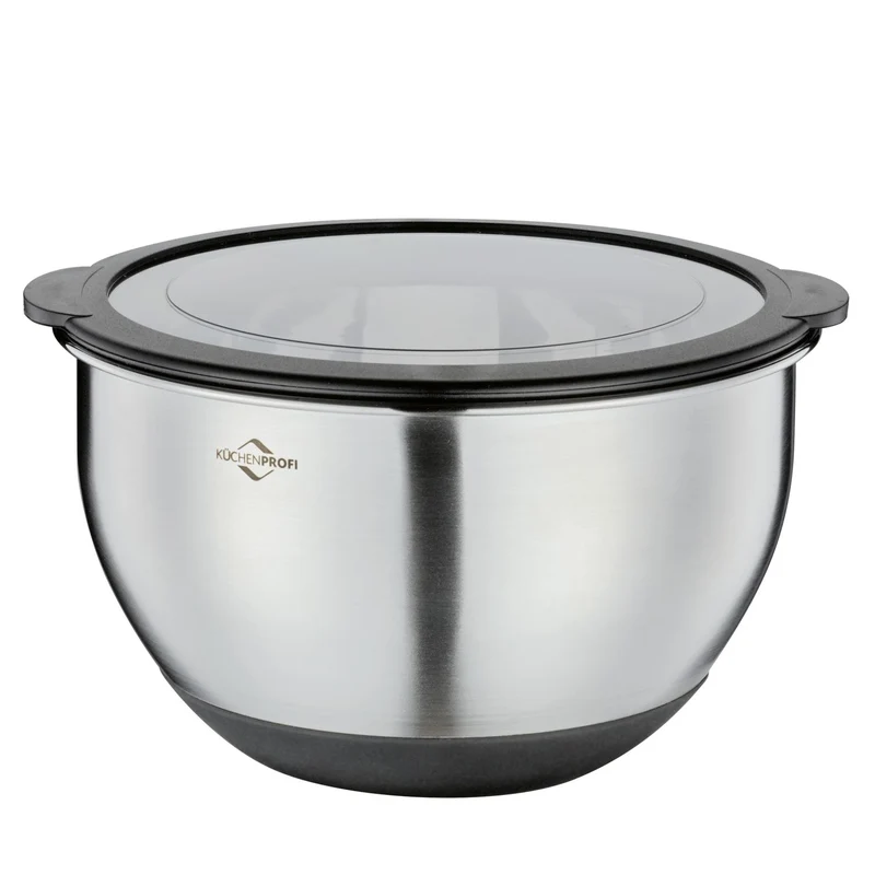 Küchenprofi Schüssel mit Deckel DELUXE rutschfest, 20 cm