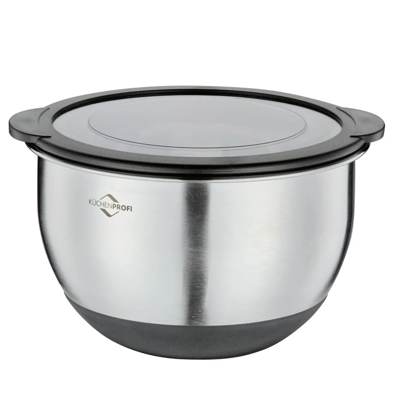 Küchenprofi Schüssel mit Deckel DELUXE rutschfest, 16 cm