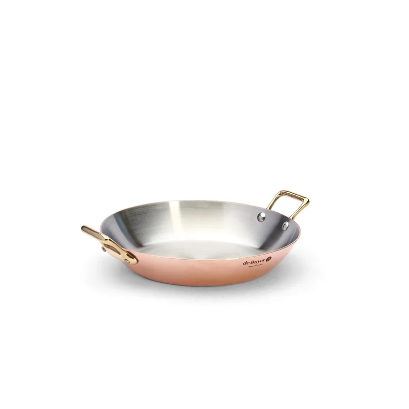 De Buyer SERVIERPFANNE, 2 MESSINGGRIFFE Ø24 INOCUIVRE