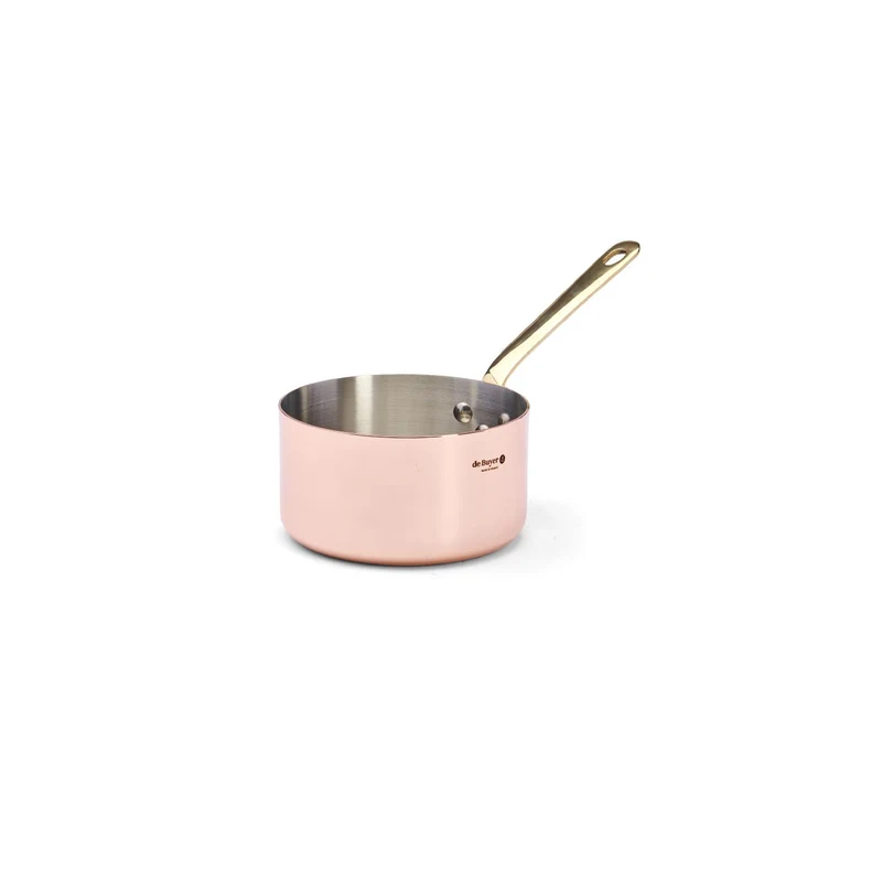 De Buyer STIELKASSEROLLE MIT MESSINGGRIFF Ø14CM INOCUIVRE