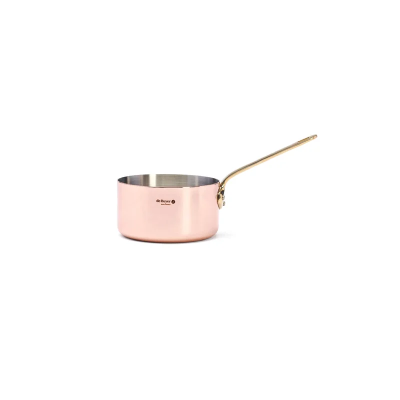 De Buyer STIELKASSEROLLE MIT MESSINGGRIFF Ø12CM INOCUIVRE