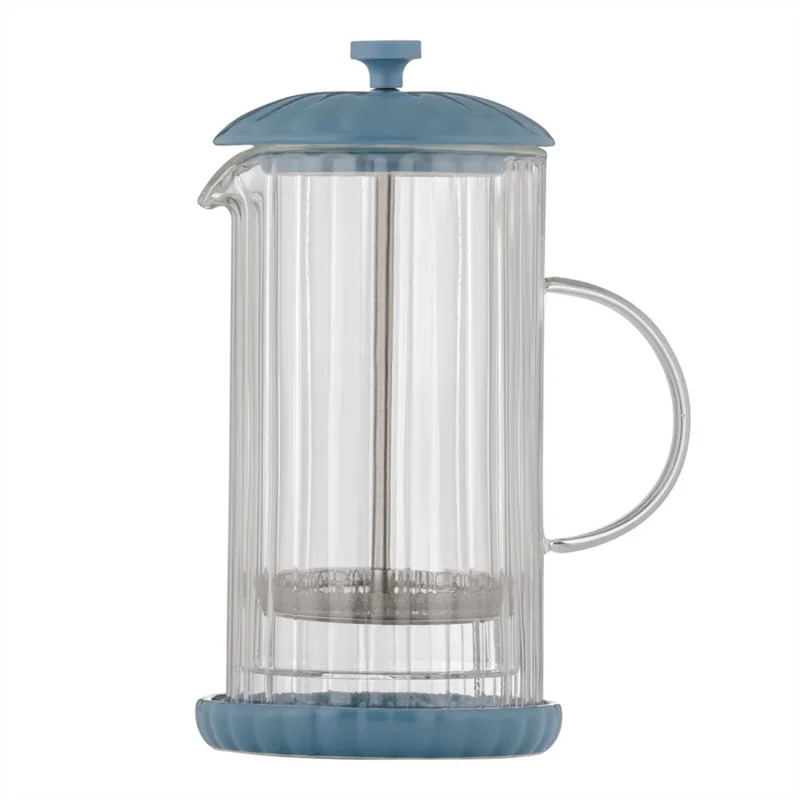 Price & Kensignton "Luxe" French Press Kaffeezubreiter, taubenblau, 1 L