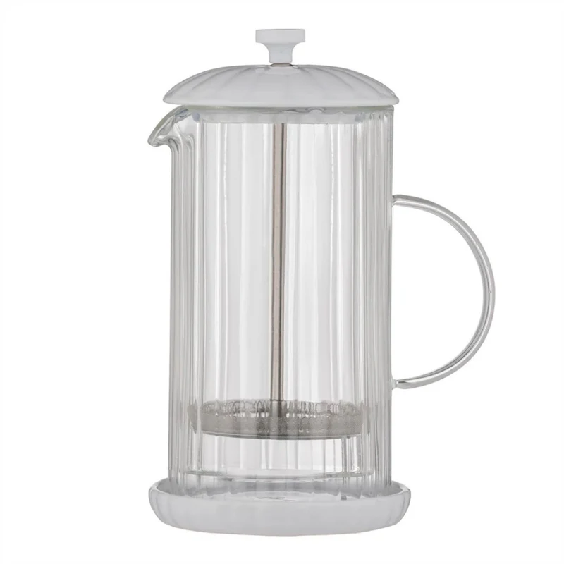 Price & Kensignton "Luxe" French Press Kaffeezubreiter, weiß, 1 L