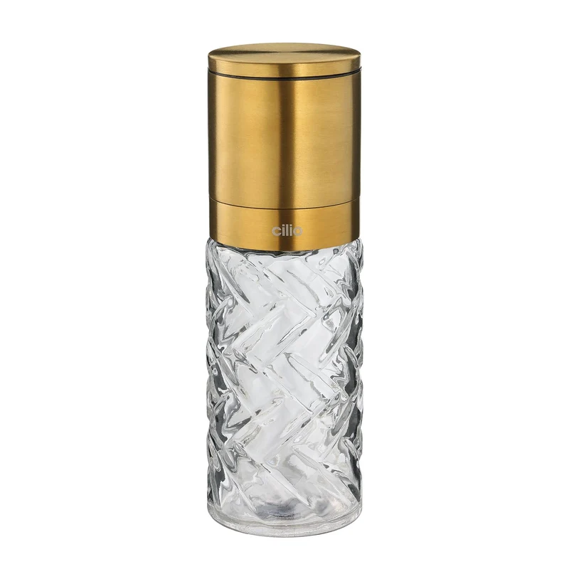 Cilio Pfeffermühle oder Salzmühle CRISTALLO gold