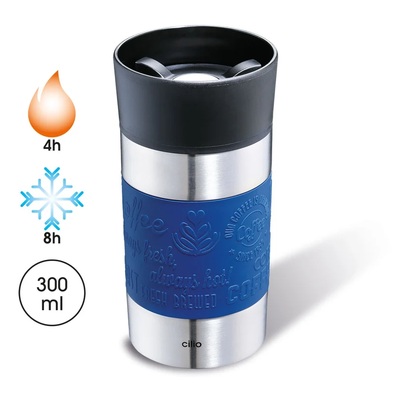 Cilio Isoliertrinkbecher VIAGGIO 300 ml blau