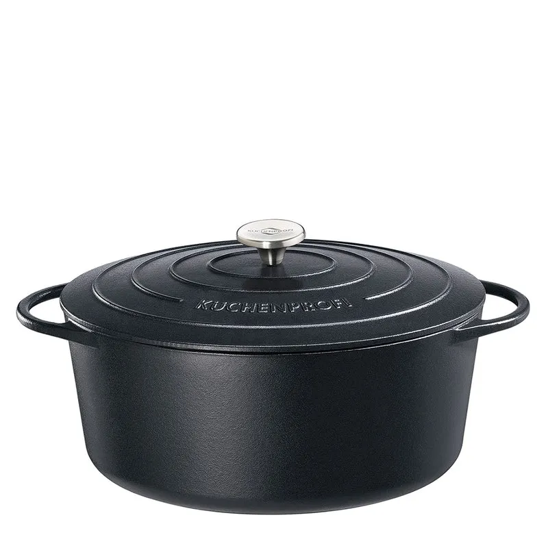 Küchenprofi Bratentopf oval, 31 cm classic black