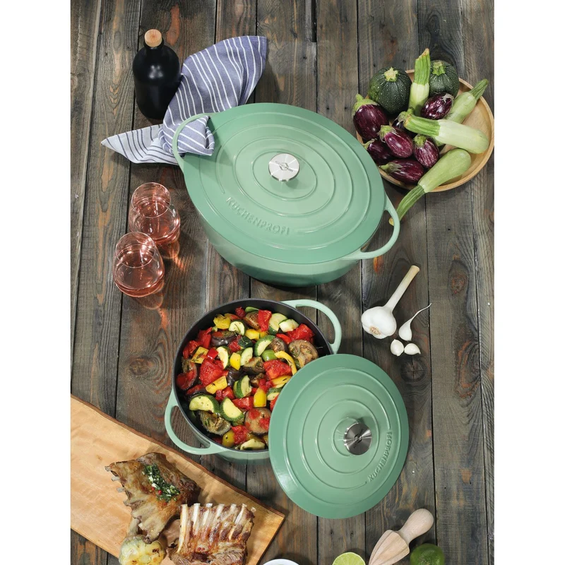 Küchenprofi Bratentopf rund, 26 cm jade