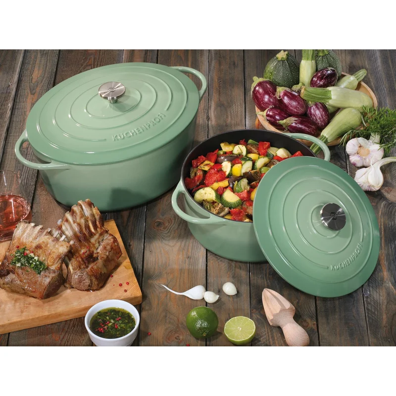 Küchenprofi Bratentopf rund, 26 cm jade