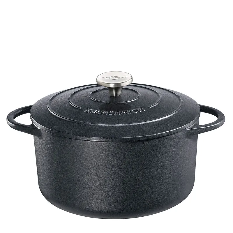 Küchenprofi Bratentopf rund, 28 cm classic black