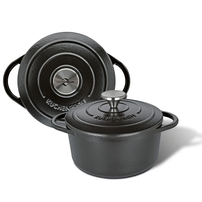 Küchenprofi Bratentopf rund, 28 cm classic black