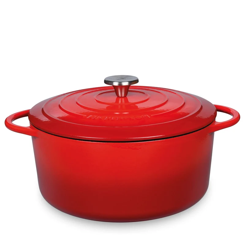 Küchenprofi Bratentopf rund, 28 cm classic red