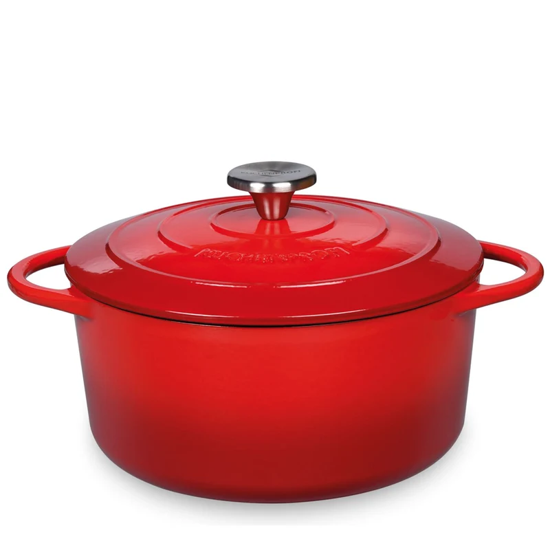 Küchenprofi Bratentopf rund, 22 cm classic red