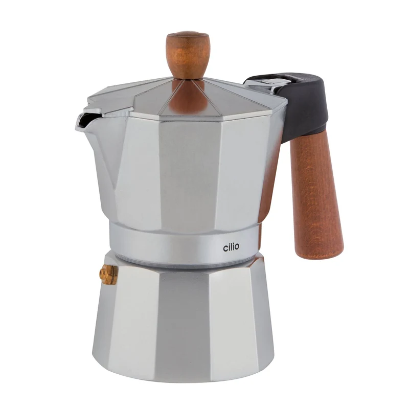 CILIO Espressokocher LEGNO 3T