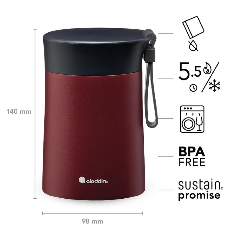 ALADDIN Bistro Lunch-Thermobecher, 0,4L, Burgund