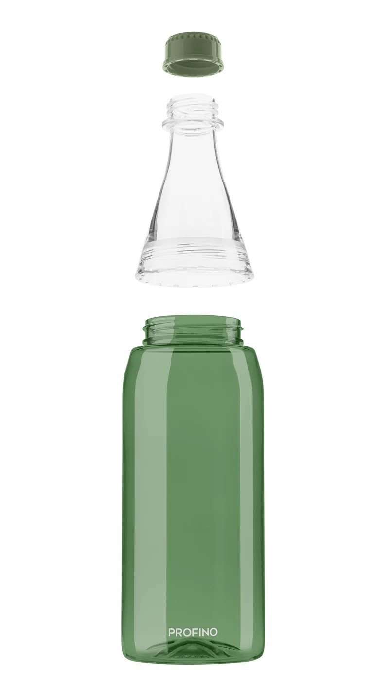 PROFINO Wasserflasche "Sparkle" 750ml, grün