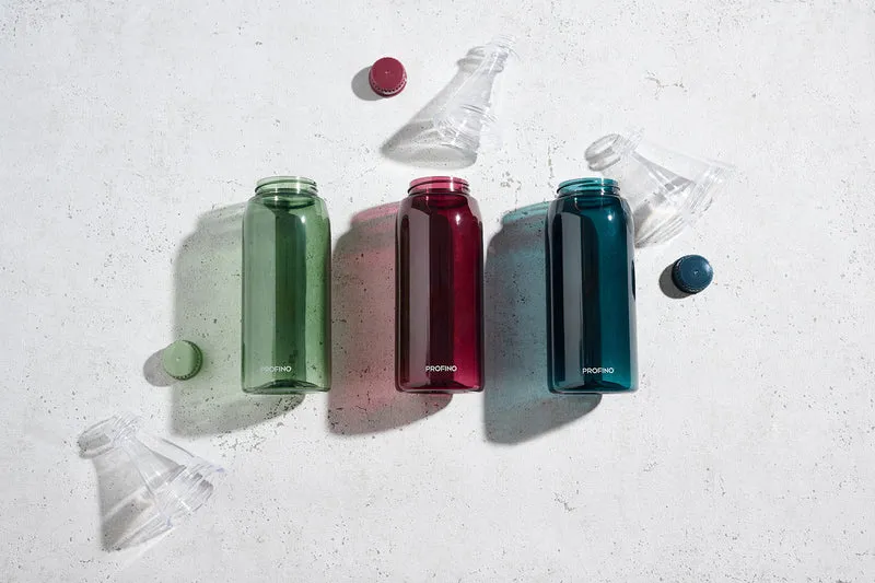PROFINO Wasserflasche "Sparkle" 750ml, Burgund