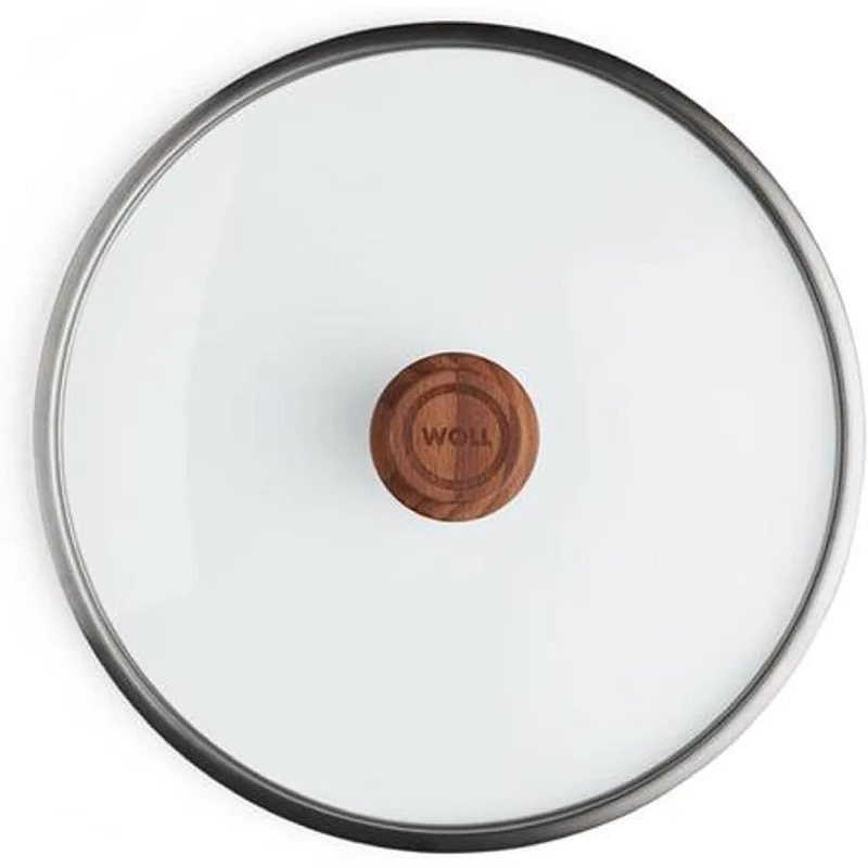 Woll, WOLL EcoLogic Sicherheitsglasdeckel Ø 20 cm mit Holz-Deckelknopf und Umverpackung