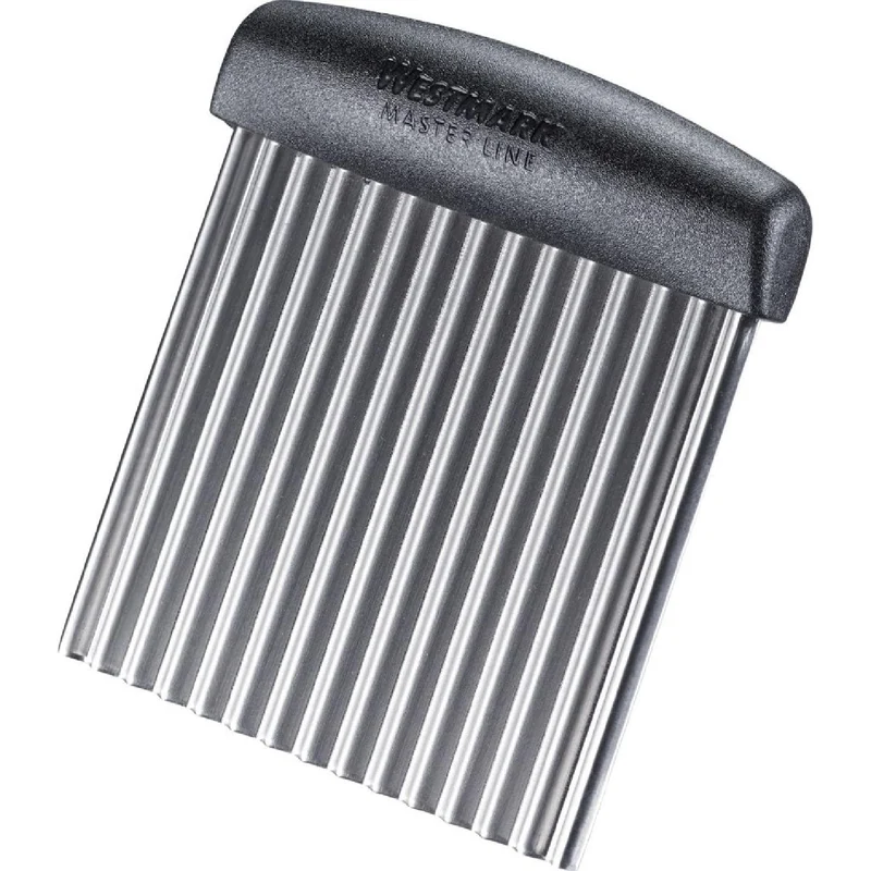 Westmark Wellenschneider Master Line  Hochwertiger Buntschneider zum einfachen Schneiden und Ausstechen von Obst, Gemüse oder Brot  Rostfreier Edelstahl