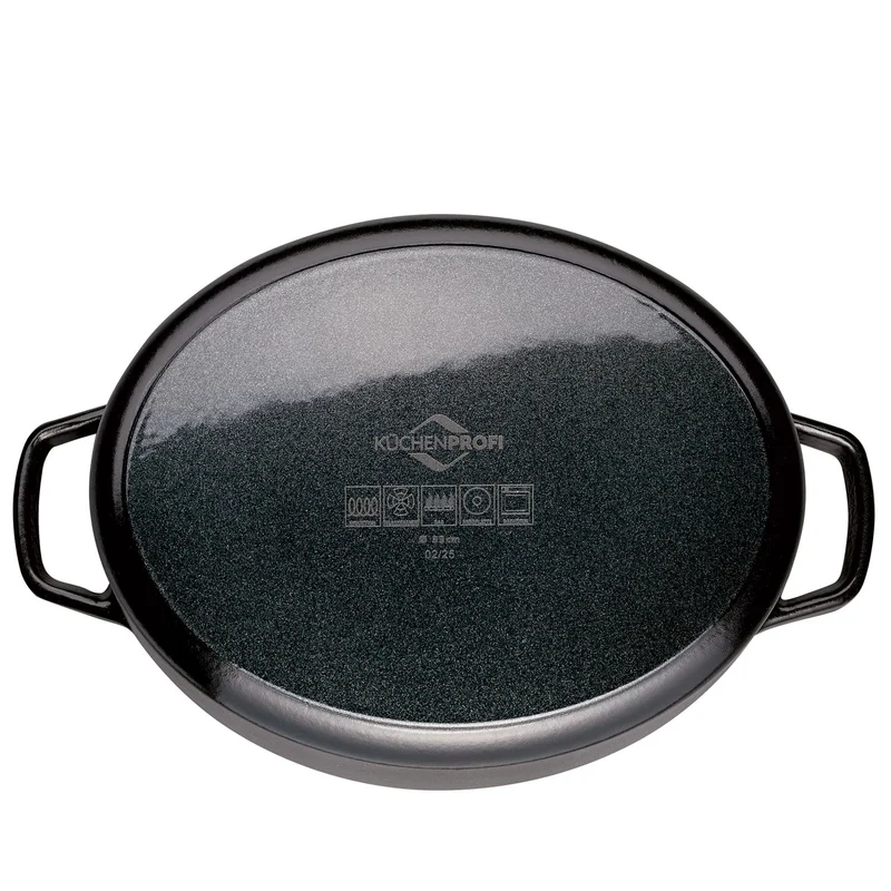 Küchenprofi Bratentopf BRETAGNE oval, 33 cm schwarz