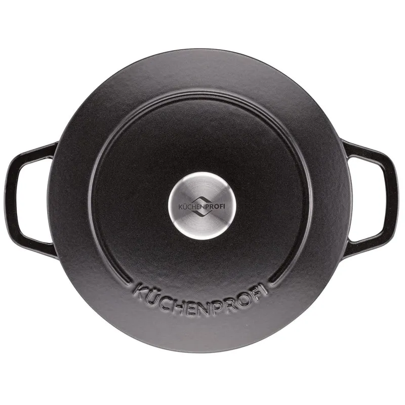 Küchenprofi Bratentopf BRETAGNE rund, 24 cm schwarz