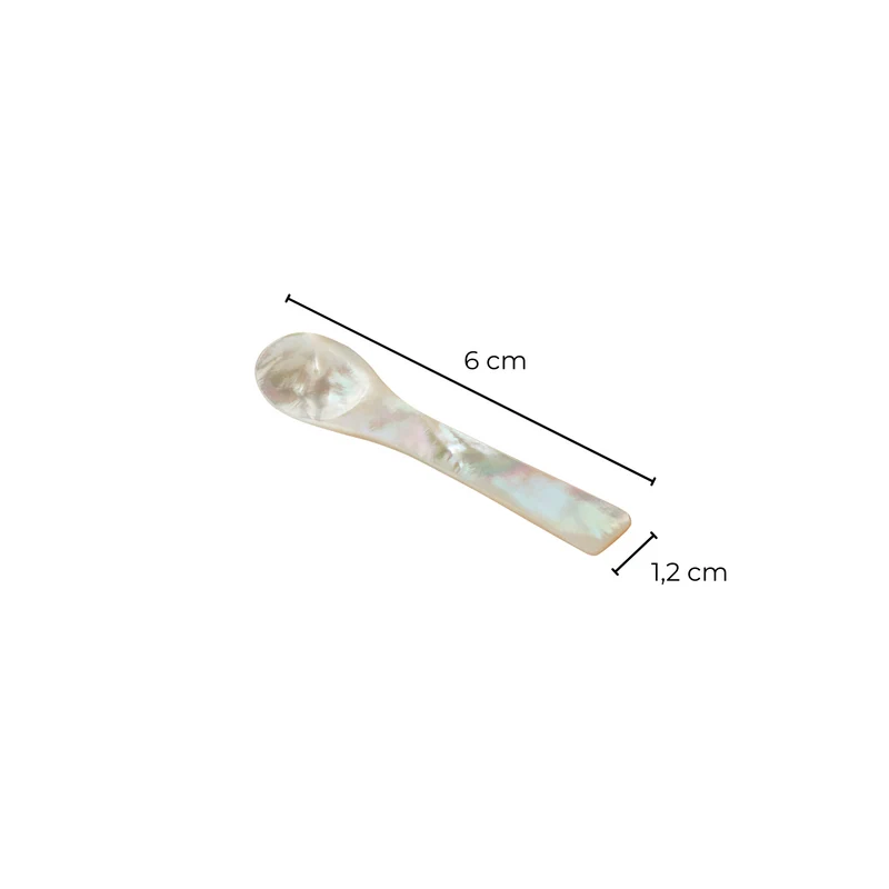 EDZARD Salzlöffel Perlmutt rund L 6 cm