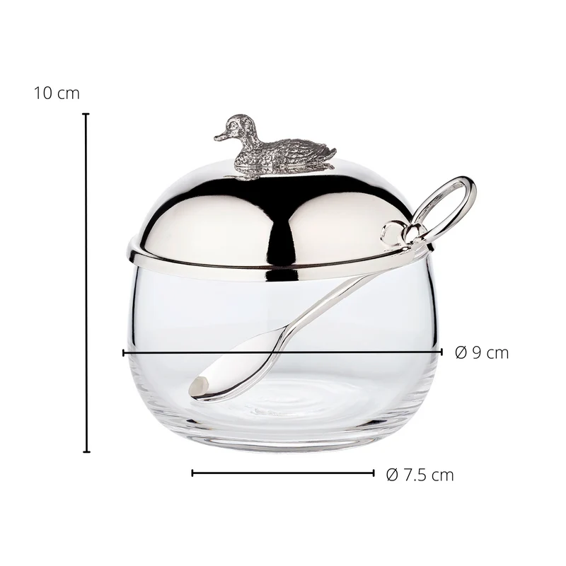 EDZARD Marmeladenglas Ente H 10 cm