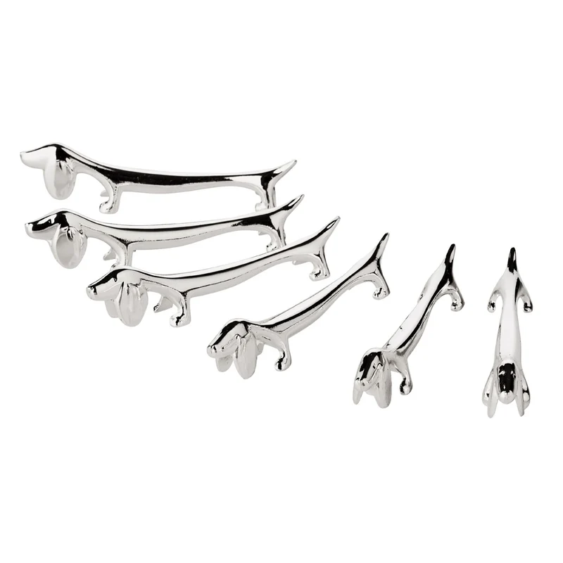 EDZARD Messerbank Hund 6er Satz L 9 cm