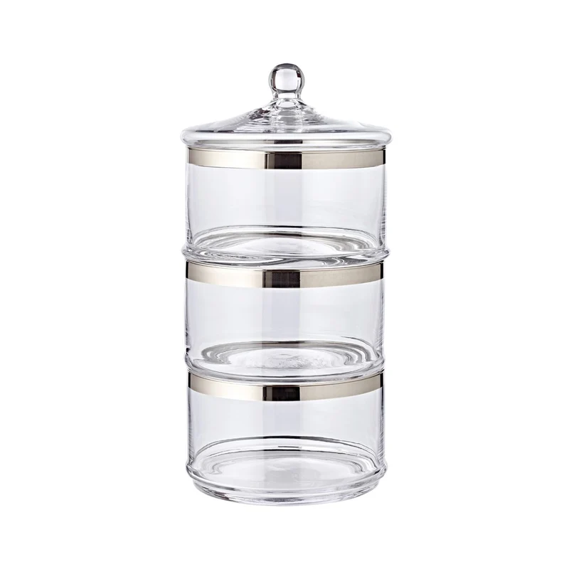 EDZARD Glas Keksschalen Vigo H 40 cm