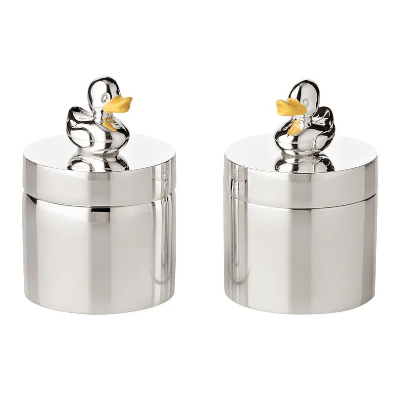 EDZARD Dose Ente 2er Satz H 5 cm