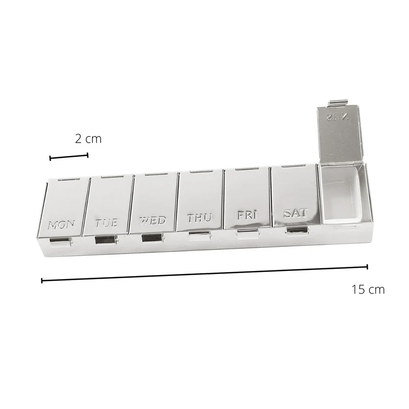 EDZARD Pillendose 7 Tage L 15 cm