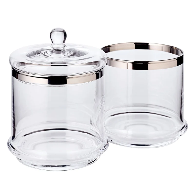EDZARD Glasdose Lia mit Deckel, 3teilig H 29 cm