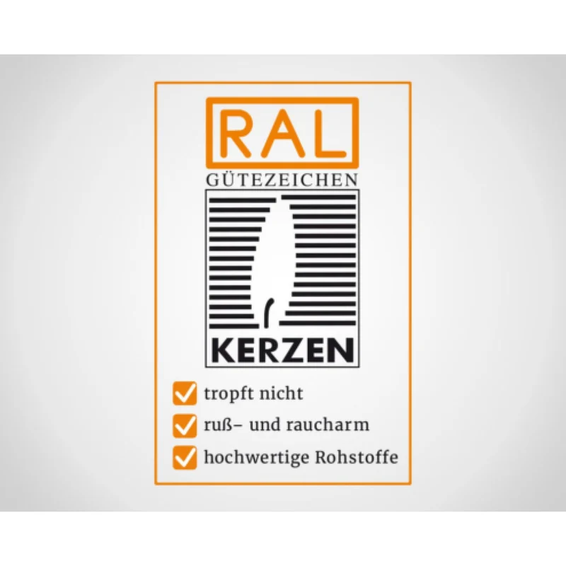 EDZARD 8 Maxiteelichter Natural, Raps, eco-friendly