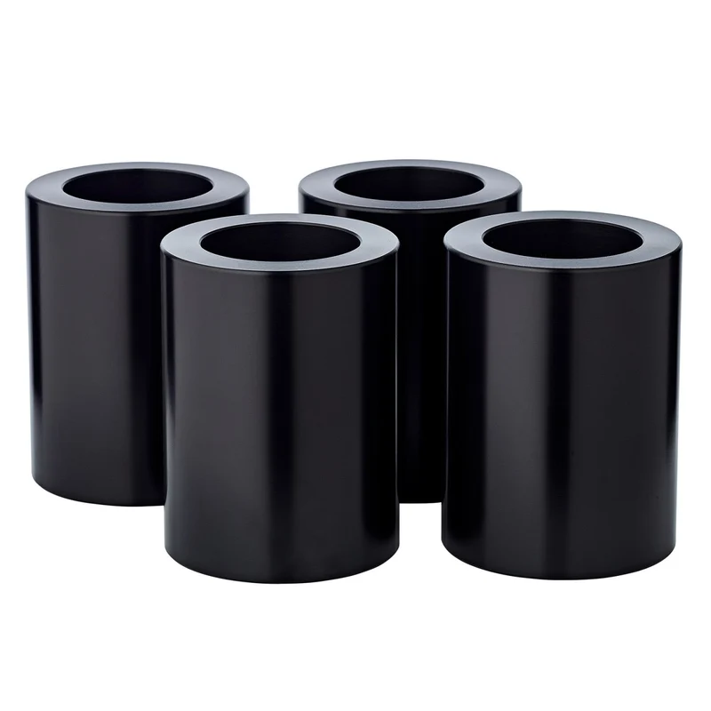 EDZARD Teelichthalter Cornelius black Ø 6cm H 8cm 4er Set