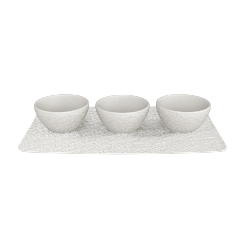 Villeroy & Boch Manufacture Rock blanc Set Dipschälchen 4tlg.
