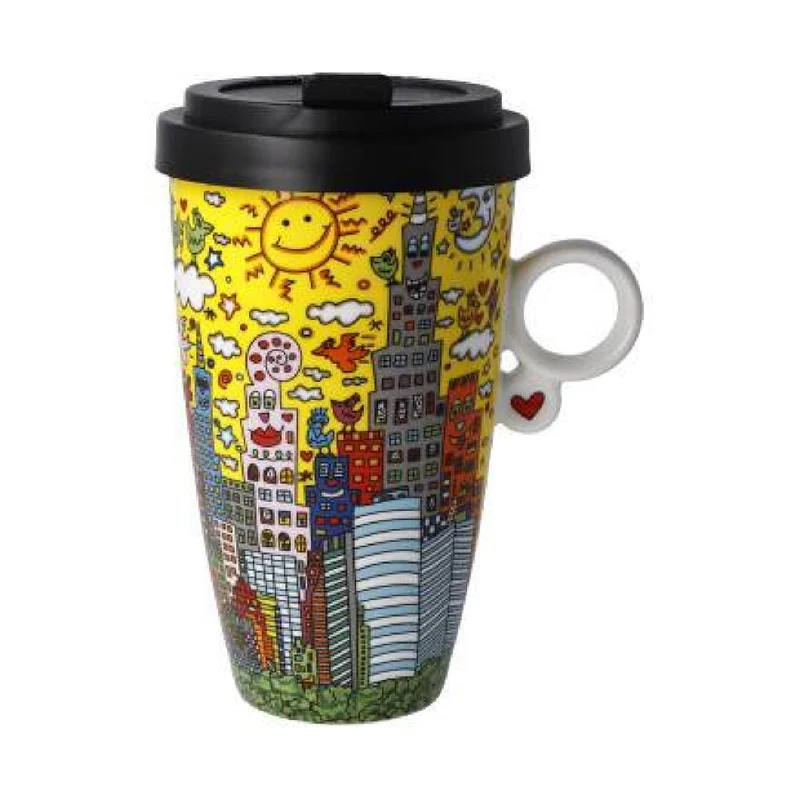 Goebel James Rizzi - "My New York City Sunset" - Mug To Go