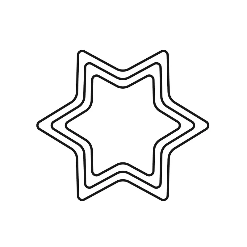 Kaiser Terrassen-Ausstechform-Set 3-teilig Stern