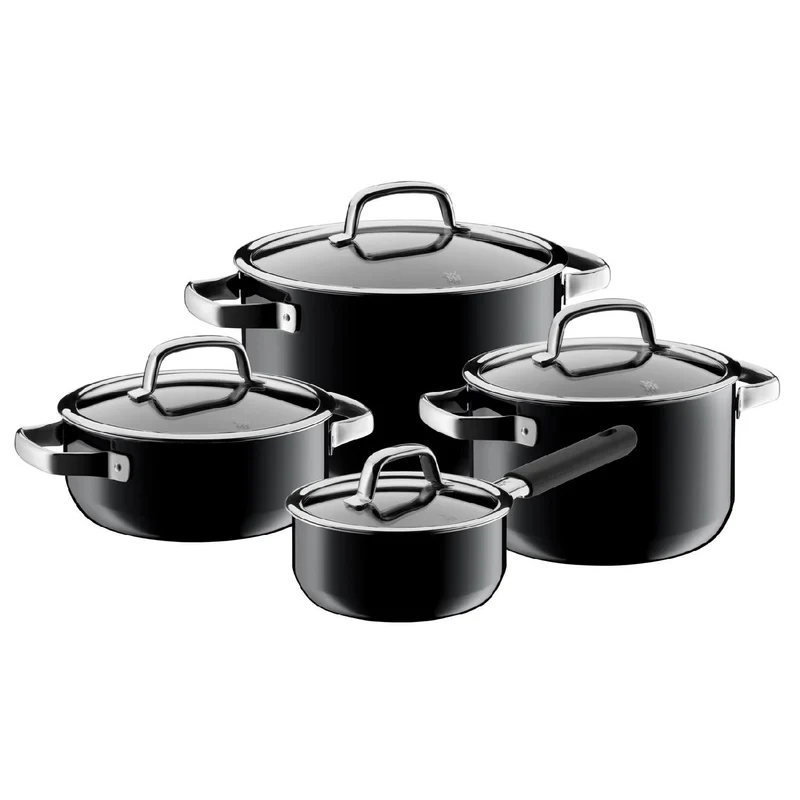 WMF 4-teiliges Kochgeschirr-Set Fusiontec Mineral Black