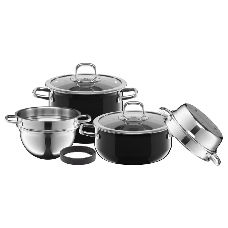 Silit Topf- Set Compact Black 4-teilig