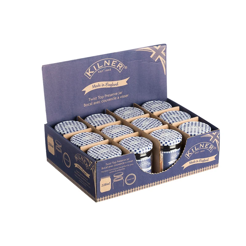 KILNER Rundes Drehverschluss Einkochglas, 228 ml